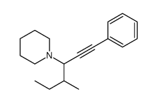 1-(4-methyl-1-phenylhex-1-yn-3-yl)piperidine Structure