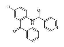 N-(2-benzoyl-4-chlorophenyl)pyridine-4-carboxamide Structure