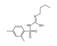1-butyl-3-(2,4-dimethylphenyl)sulfonylthiourea Structure