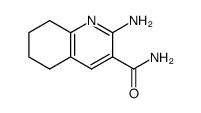 2-Amino-5,6,7,8-tetrahydroquinoline-3-carboxamide结构式
