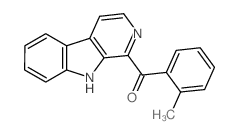 (2-methylphenyl)-(9H-pyrido[3,4-b]indol-1-yl)methanone结构式
