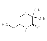 5-ethyl-2,2-dimethylthiomorpholin-3-one结构式