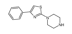 1-(4-苯基-2-噻唑)-哌嗪结构式