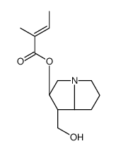 (Z)-2-Methyl-2-butenoic acid [(1S,2R,7aS)-hexahydro-1-hydroxymethyl-1H-pyrrolizin-2-yl] ester结构式