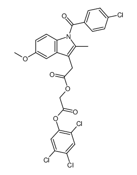 Acemetacin-2,4,5-trichlorphenylester Structure