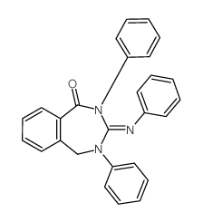 3,5-diphenyl-4-phenylimino-3,5-diazabicyclo[5.4.0]undeca-7,9,11-trien-6-one结构式