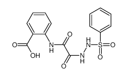 2-[[2-[2-(benzenesulfonyl)hydrazinyl]-2-oxoacetyl]amino]benzoic acid Structure