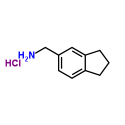 (2,3-二氢-1H-茚-5-基)甲胺盐酸盐结构式