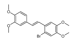 1-bromo-2-[2-(3,4-dimethoxyphenyl)ethenyl]-4,5-dimethoxybenzene结构式