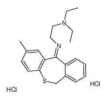 N,N-diethyl-2-[(2-methyl-6H-benzo[c][1]benzothiepin-11-ylidene)amino]ethanamine,dihydrochloride结构式