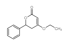 2H-Pyran-2-one,4-ethoxy-5,6-dihydro-6-phenyl-,(-)-(9CI) Structure