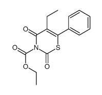 ethyl 5-ethyl-2,4-dioxo-6-phenyl-1,3-thiazine-3-carboxylate Structure