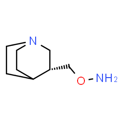 1-Azabicyclo[2.2.2]octane,3-[(aminooxy)methyl]-,(R)-(9CI)结构式