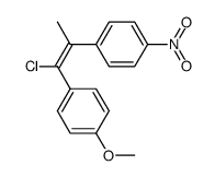 (E)-1-Anisyl-2-(p-nitrophenyl)propen-1-yl chloride结构式