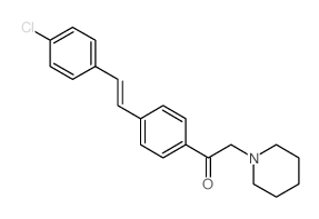 Ethanone,1-[4-[2-(4-chlorophenyl)ethenyl]phenyl]-2-(1-piperidinyl)- structure