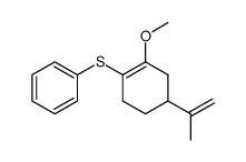 (2-methoxy-4-(prop-1-en-2-yl)cyclohex-1-en-1-yl)(phenyl)sulfane Structure