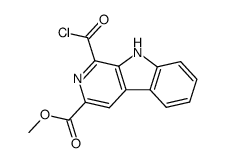 3-methoxycarbonyl-β-carbolin-1-carbponsaurechlorid结构式