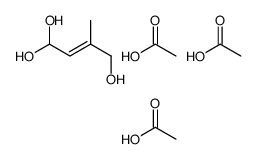 acetic acid,3-methylbut-2-ene-1,1,4-triol结构式