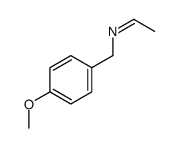 Benzenemethanamine, N-ethylidene-4-methoxy- (9CI) Structure