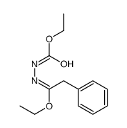 ethyl N-ethoxycarbonyl-2-phenylethanehydrazonate结构式