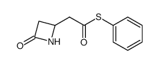 4-[[(Phenylthio)carbonyl]methyl]azetidin-2-one结构式