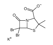 potassium (2S-cis)-6,6-dibromo-3,3-dimethyl-7-oxo-4-thia-1-azabicyclo[3.2.0]heptane-2-carboxylate picture