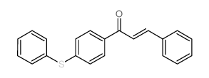 3-phenyl-1-(4-phenylsulfanylphenyl)prop-2-en-1-one structure
