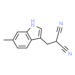 Propanedinitrile, [(6-methyl-1H-indol-3-yl)methyl]- (9CI)结构式