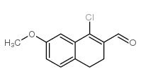 1-CHLORO-7-METHOXY-3,4-DIHYDRO-NAPHTHALENE-2-CARBALDEHYDE结构式