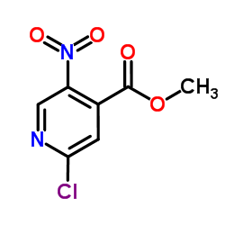 Methyl 2-chloro-5-nitroisonicotinate Structure