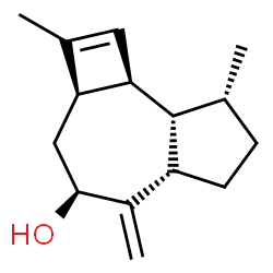 Cyclobut[e]azulen-4-ol, 2a,3,4,5,5a,6,7,8,8a,8b-decahydro-2,8-dimethyl-5-methylene-, (2aR,4S,5aS,8R,8aS,8bR)-rel- (9CI) structure