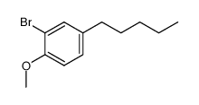 2-bromo-1-methoxy-4-pentylbenzene结构式