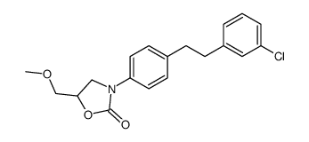 3-[4-[2-(3-chlorophenyl)ethyl]phenyl]-5-(methoxymethyl)-1,3-oxazolidin-2-one结构式
