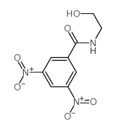 N-(2-hydroxyethyl)-3,5-dinitro-benzamide structure