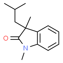 2H-Indol-2-one,1,3-dihydro-1,3-dimethyl-3-(2-methylpropyl)-(9CI)结构式