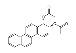 Acetic acid (1S,2S)-2-acetoxy-1,2-dihydro-chrysen-1-yl ester Structure