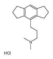1,2,3,5,6,7-Hexahydro-N,N-dimethyl-s-indacene-4-propanamine hydrochlor ide Structure