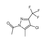 1-Acetyl-4-chloro-5-methyl-3-(trifluoromethyl)-1H-pyrazole Structure
