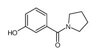 (3-hydroxyphenyl)-pyrrolidin-1-ylmethanone Structure