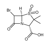6-bromo-1,1-dioxopenicillanic acid Structure