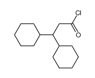 3,3-dicyclohexyl-propionyl chloride Structure