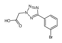 2-[5-(3-bromophenyl)tetrazol-2-yl]acetic acid Structure