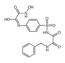 N-benzyl-N'-[4-[[2-(hydroxyamino)-2-oxoacetyl]amino]phenyl]sulfonyloxamide Structure