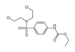 ethyl N-[4-[bis(2-chloroethyl)sulfamoyl]phenyl]carbamate结构式