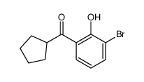 (3-bromo-2-hydroxyphenyl)-cyclopentylmethanone结构式