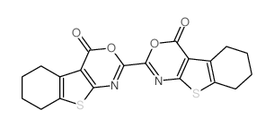 2-(4-oxo-5,6,7,8-tetrahydro-[1]benzothiolo[2,3-d][1,3]oxazin-2-yl)-5,6,7,8-tetrahydro-[1]benzothiolo[2,3-d][1,3]oxazin-4-one Structure