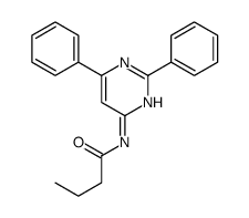 N-(2,6-diphenylpyrimidin-4-yl)butanamide结构式