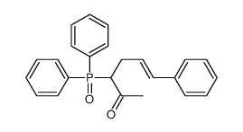 3-diphenylphosphoryl-6-phenylhex-5-en-2-one结构式