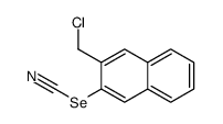 [3-(chloromethyl)naphthalen-2-yl] selenocyanate结构式