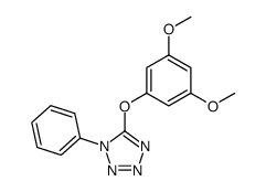5-(3,5-dimethoxyphenoxy)-1-phenyl-1H-tetrazole结构式